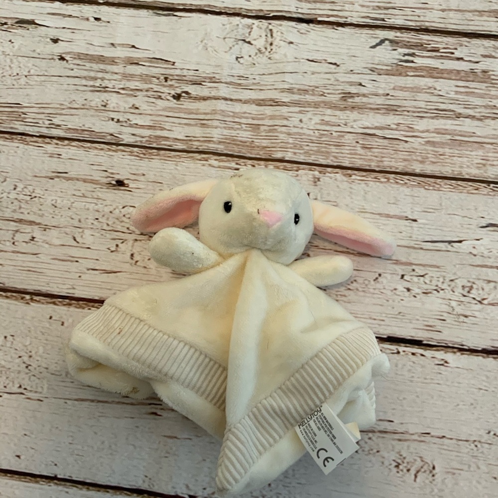 KellyToy Rabbit Bunny Plush Security Blanket